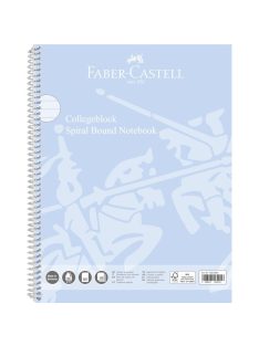   FC-Spirálfüzet A/4 90gr 80lapos perforált,lefűzhető vonalas égkék 2024