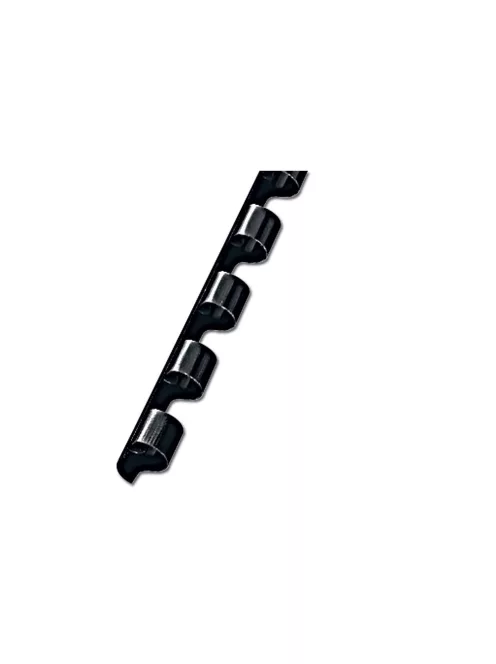 Spirál műanyag, 6mm, 100 db/doboz, Fornax fekete