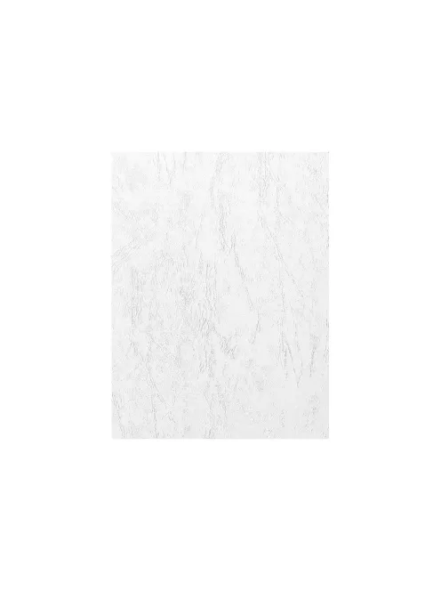 Hátlap, A4, 250 g. matt bőrhatású 100 db/csomag, Fornax, fehér