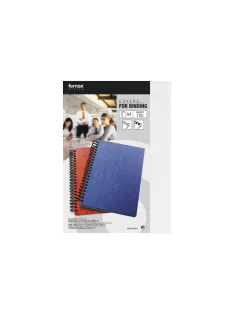   Hátlap, A4, 250 g. matt bőrhatású 100 db/csomag, Fornax, fehér