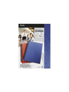   Hátlap, A4, 250 g. matt bőrhatású 100 db/csomag, Fornax, kék