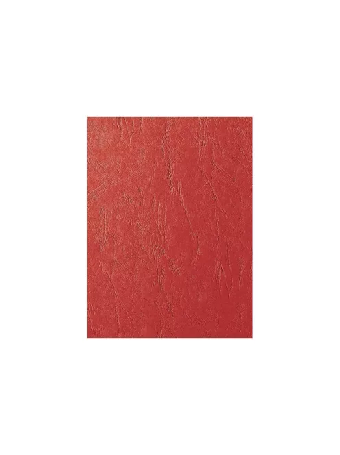 Hátlap, A4, 250 g. matt bőrhatású 100 db/csomag, Fornax, piros