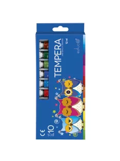 Tempera 10x12ml, -es készlet Educa vegyes szín