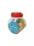 Hegyező 2 lyukú műanyag, tartályos Connect