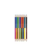 Színes ceruza készlet, kétvégű duocolor 12/24 szín Connect 24 klf. szín 