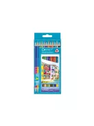 Színes ceruza készlet, kétvégű duocolor 12/24 szín Connect 24 klf. szín