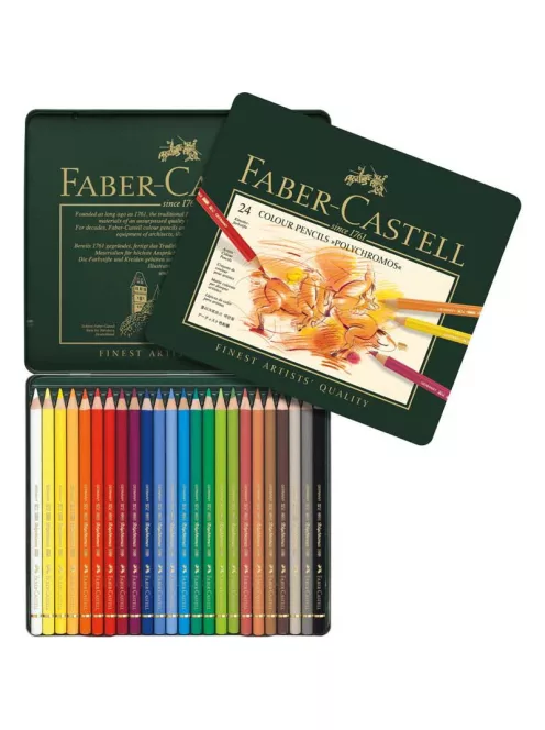 AG-színes ceruza készlet   24db-os POLYCHROMOS fém dobozban