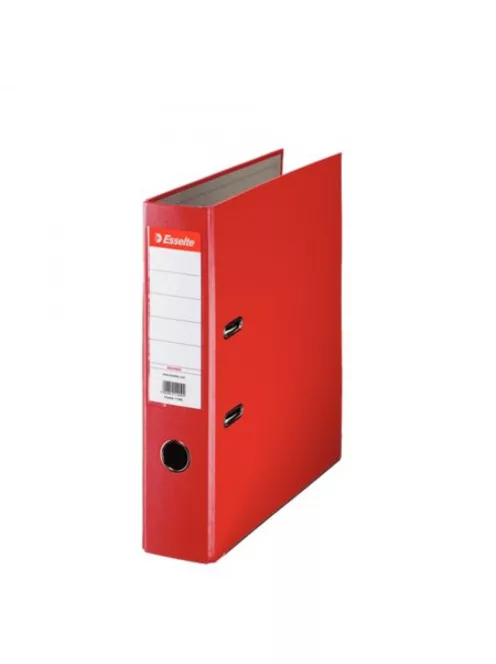 Iratrendező A4, 7,5cm, élvédő sínnel, 11253 Esselte Economy piros