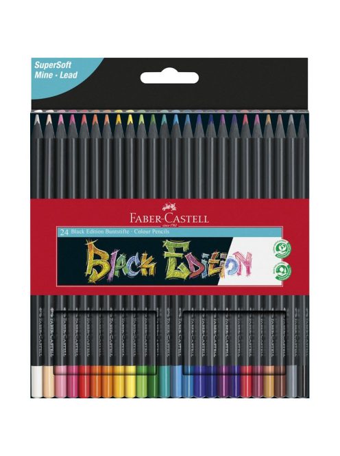 FC-Színes ceruza készlet   24db-os Black Edition fekete test
