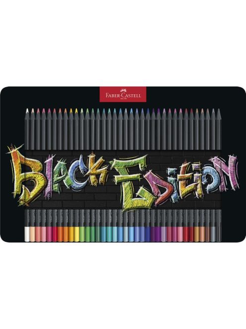 FC-Színes ceruza készlet   36db-os Black Edition fekete test fém dobozban