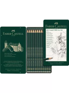   AG-Grafitceruza készlet 12db-os CASTELL 9000 ART fém dobozban (8B-2H)