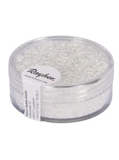   Kásagyöngy, 2 mm átm.,áttetsző lüszteres, orgonalila, 17 g