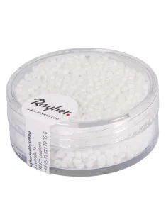 Kásagyöngy, 2 mm átm.,opak, fehér, 17 g