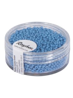 Kásagyöngy, 2 mm átm.,opak, türkiz, 17 g