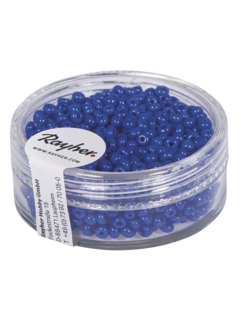 Kásagyöngy, 2 mm átm.,opak, söt.kék, 17 g