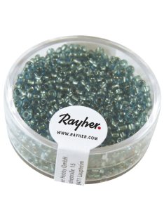 Ezüstközepű kásagyöngy, 2 mm átm.,türkiz, 17 g