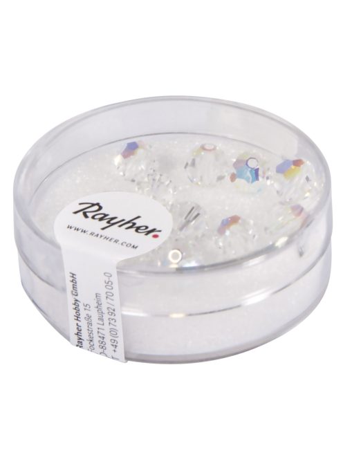 Swarovski Kristall-Perle, aranysárga, 6 mm ?, Dose 12 db