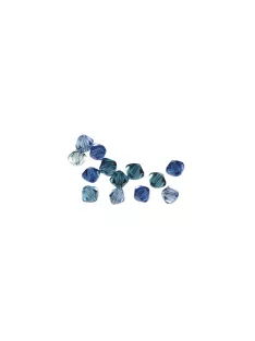 Swarovski gyöngy, kék árnyalatok, 4 mm, 50 db/dob.