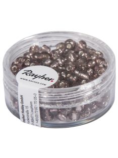 Ezüstközepű kásagyöngy, átm. 4 mm, lila, 17 g