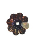 Swarovski kristályvirág rubin, 10 mm, 5 db/dob.,1 lyuk