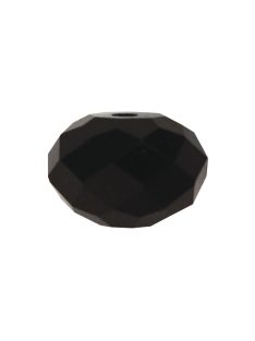 Swarovski ékszerelem, ébenfa, átm. 8 mm, 5 db Briolette