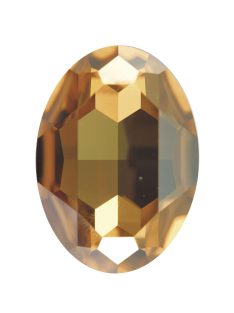 Swarovski gyöngy, ovális, füstös arany, 30x22 mm