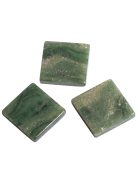 Akrilmozaik, 1x1 cm, márványos, keleti zöld, csom. kb.205 db/50g
