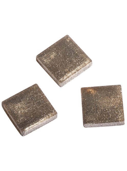 Akrilmozaik 1x1 cm metallic, homokszínű, kb. 205 db / 50 g