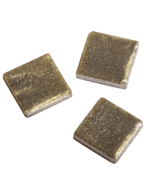 Akrilmozaik 1x1 cm metallic, pezsgő arany, kb. 205 db / 50 g