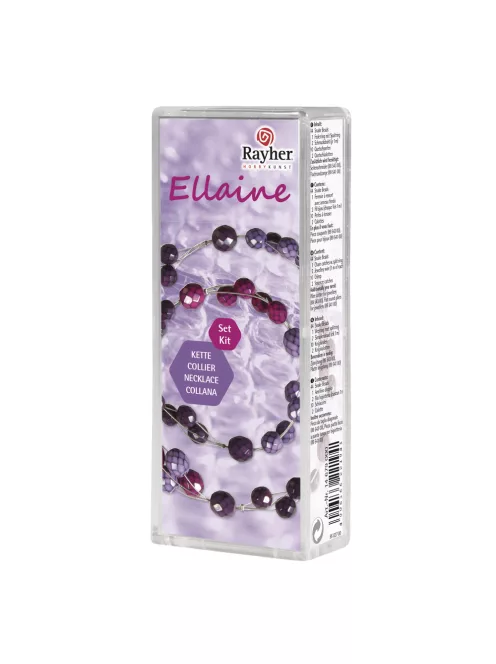 Barkácscsomag: Nyaklánc Éllaine, pink-piros