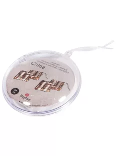   Barkácscsomag: fülbevaló Chloé, barna árnyalatok, 1 pár