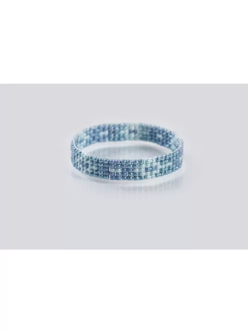 Barkácscsomag: karkötő"Marie", farmerkék, 2 db