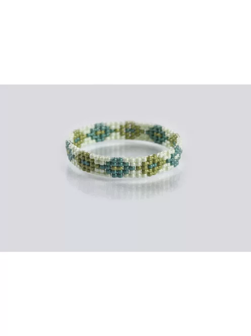 Barkácscsomag: karkötő"Marie", keleti zöld, 2 db