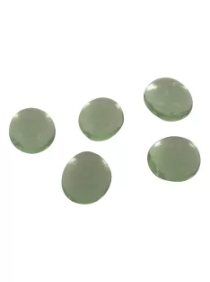 Üvegkavics kb. átm.1,5cm, üde zöld, (kb.39 db), 125g