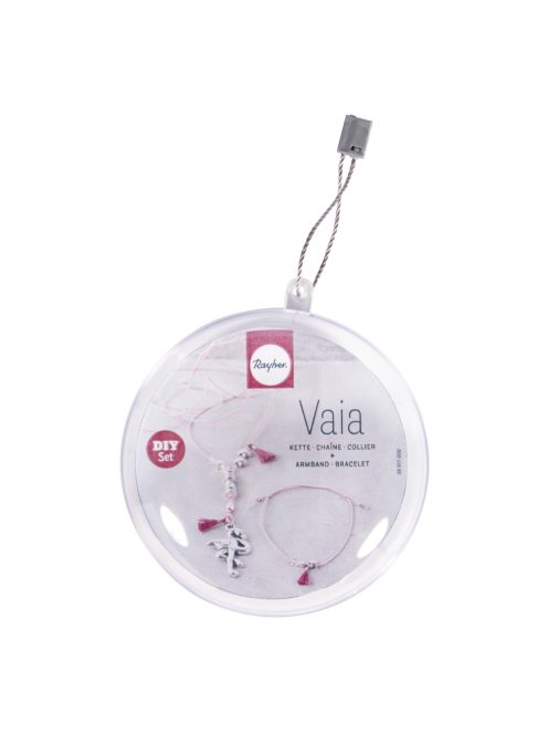 Barkácscsomag: ékszerkészlet Vaia Flamingó, 1 nyaklánc + 1 karkötő