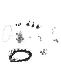   Barkácscsomag: ékszerkészlet Vaia Kaktusz, 1 nyaklánc + 1 karkötő