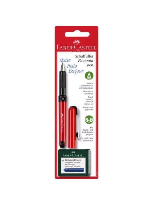 FC-Töltőtoll színes gumírozott + 6db patron BL