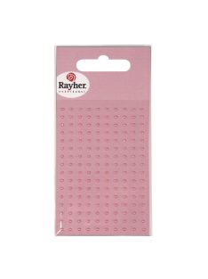 Műanyag félgyöngy, öntapadó, orgona, átm. 2 mm, 160 db