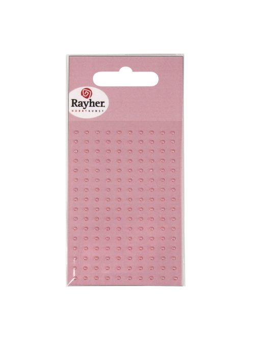 Műanyag félgyöngy, öntapadó, orgona, átm. 2 mm, 160 db