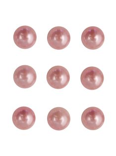   Műanyag félgyöngy, öntapadó, rózsaszín, átm. 5 mm, 80 db