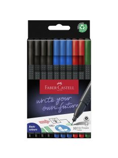   FC-Tűfilc készlet 10db-os 0,4mm GRIP OFFICE 2024 (fekete,kék,piros,zöld)