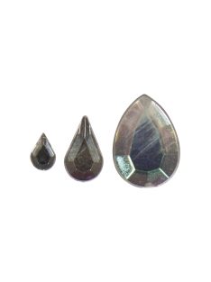   Akril strasszcsepp, irizáló kristály, 6, 10, 14 mm, 310 db