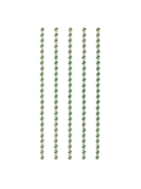 Műa. strasszkő, öntapadó, vil.zöld, 3 mm, 120 db