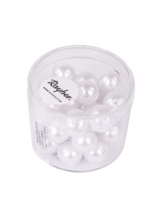 Teklagyöngy, átm. 10 mm, fehér, 30 db/dob.