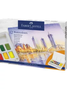   AG-Vízfesték készlet 12db-os CREATIVE STUDIO vízadagolós ecsettel