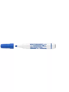   Táblamarker 3mm, mágneses, táblatörlővel multifunkciós Ico MARKERASER kék