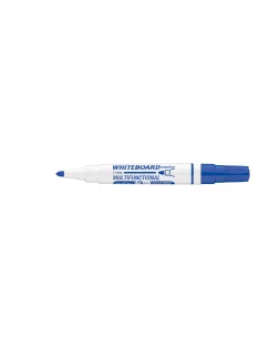   Táblamarker 3mm, mágneses, táblatörlővel multifunkciós Ico MARKERASER kék