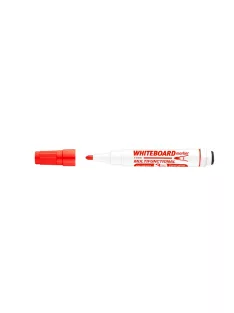   Táblamarker 3mm, mágneses, táblatörlővel multifunkciós Ico MARKERASER piros