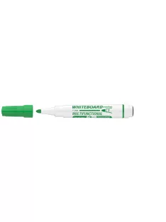   Táblamarker 3mm, mágneses, táblatörlővel multifunkciós Ico MARKERASER zöld