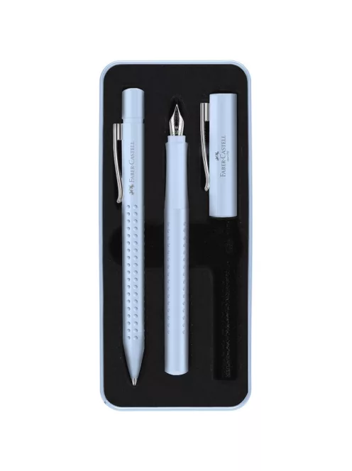 FC-Töltőtoll+Golyóstoll GRIP 2010 2db-os készlet égkék fém díszdobozban 2024